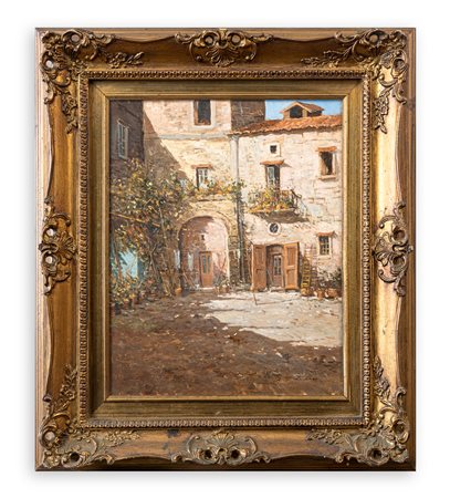 AUTORE INDECIFRATO - Cortile