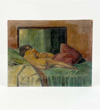 Lilly Pohn (attiva XX secolo), Nudo femminile disteso, 1934