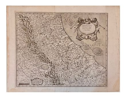 Johannes BLAEU-Mappa Antica – ABRUZZO CITRA ET ULTRA – Rara Incisione Originale del 1640