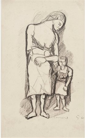 Attilio Carreri, Madre e Figlio, 1954