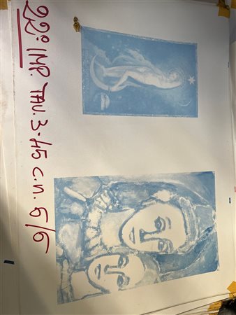 Lotto di venti autori diversi prove litografiche arte moderna 