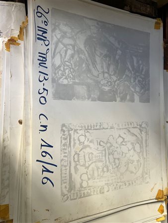  Lotto di venti autori diversi prove litografiche arte moderna realizzate mediante un processo litografico