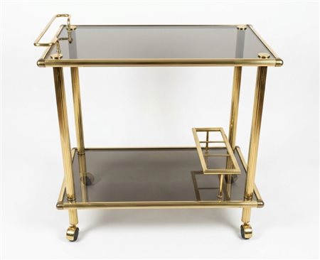 Carrello da bar o di servizio di produzione italiana, databile circa agli anni '80