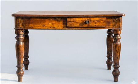 Tavolo da centro o scrivania in legno massello – XIX SecoloIo