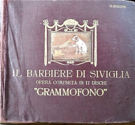 Gioachino Rossini, Il Barbiere di Siviglia, Album Opera Completa di 17 Dischi 78 Giri Grammofono