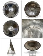 Jean Dunand-Piatto Art Déco in Argento  diametro 24 cm anni 20