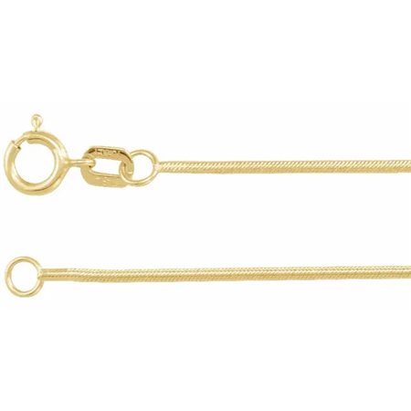 CATENA C.A. IN ORO GIALLO 14K, MAGLIA A SNAKE DA 1 MM, LUNGHEZZA 15,70 CM. - CH128 G