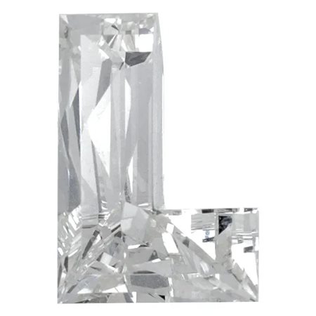 LETTERA L IN DIAMANTE LAB GROWN - DIAMOND-LAB-L -