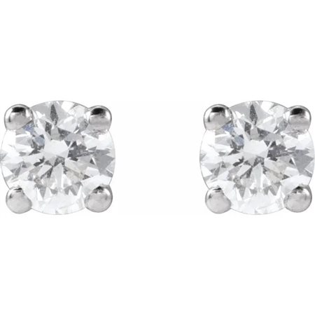 ORECCHINI IN ORO BIANCO 14 K CON DIAMANTI LAB GROWN DA 0,50 CT - 652480 50