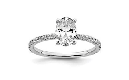 ANELLO IN ORO BIANCO CON DIAMANTI PER 1,57 CT - 450 LG