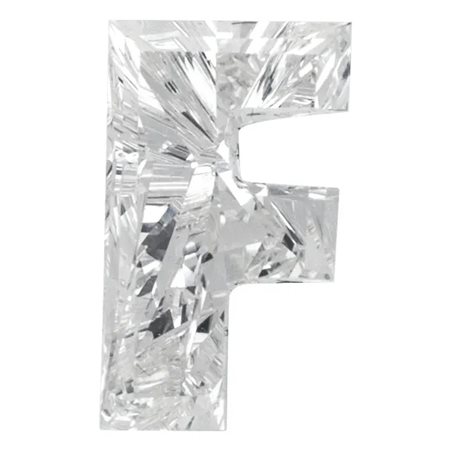 LETTERA F IN DIAMANTE LAB GROWN - DIAMOND-LAB-F -
