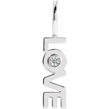 CHARM LOVE IN ORO BIANCO 14K - 88213