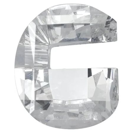 LETTERA G IN DIAMANTE CREATO IN LABORATORIO - DIAMOND-LAB-G -