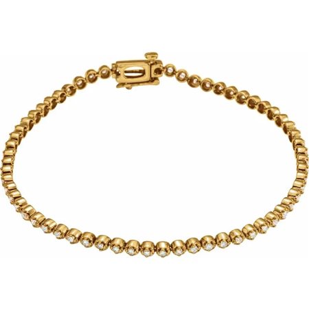 BRACCIALE IN ORO GIALLO 14K CON DIAMANTI LAB GROWN PER 5 CT - 67501