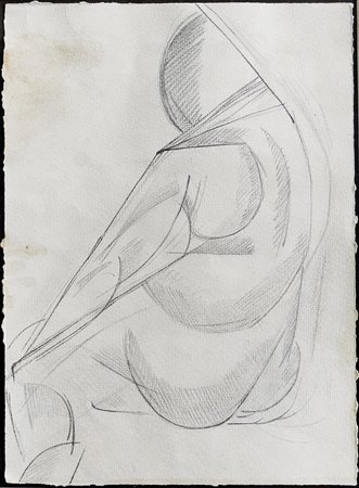 TATLIN VLADIMIR EVGRAFOVIC Mosca 1885 - Mosca 1953Studio di nudo, anni...