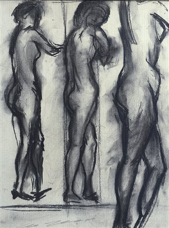 TRECCANI ERNESTO Milano 26/08/1920 - Milano 27/11/2009Nuditecnica mista su...