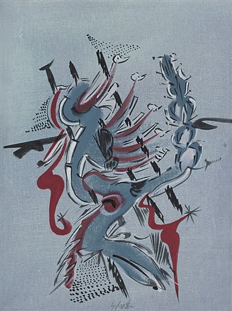 DANGELO SERGIO Milano 1932Ou chante le rossignol d'ecosse, (1980)tecnica...