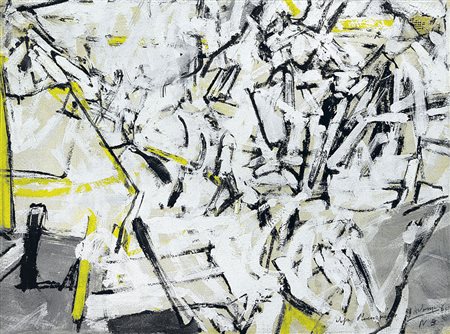 ADAMI VALERIO Bologna 17/03/1935Dopo l'incursione, 1960tecnica mista su carta...