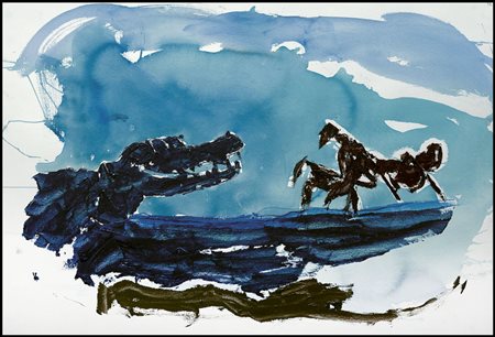 SCHIFANO MARIO Homs (Libia) 1934 - Roma 26/01/1998Senza titolo, 1993smalto su...