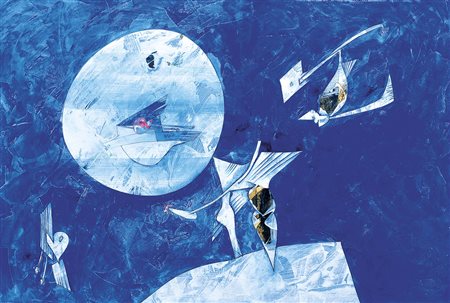 DOVA GIANNI Roma 08/01/1925 - Pisa 1991Uccelli di Bretagna, 1980tecnica mista...