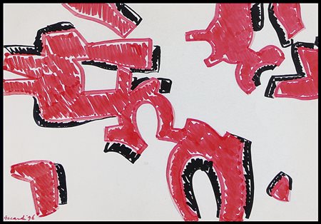 ACCARDI CARLA Trapani 09/10/1924 - Roma 23/02/2014Rossonero, 1996pennarelli...