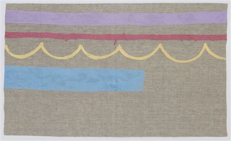 GRIFFA GIORGIO Torino 29/03/1936Festone giallo, 1981acrilici su tela cm....