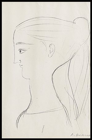 BUENO ANTONIO Berlino (Germania) 21/07/1918 - Firenze 26/09/1984Profilomatita...