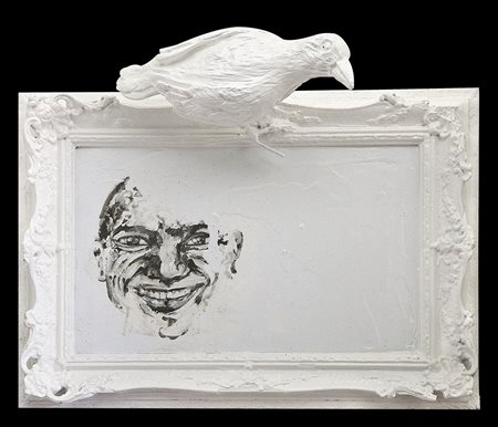 CODA ZABETTA ROBERTO Biella 22/01/1975Tavola di corvo di legno, 2012smalto su...