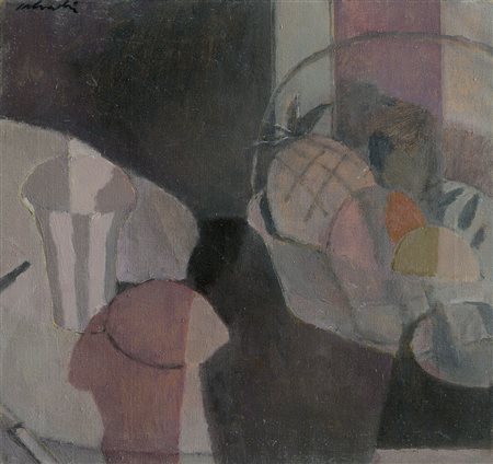 SALVADORI ALDO Milano 1905 - Bergamo 11/11/2002Natura morta, 1974olio su tela...