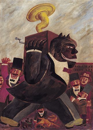 BORGHESE FRANZ Roma 21/01/1941 - Roma 17/12/2005Monstre, 2005olio su tela cm....