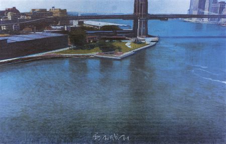 SICILIANO BERNARDO Roma 1969Senza titolotecnica mista su tela cm 60x80, firma...