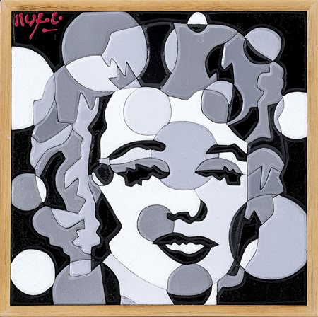 NESPOLO UGO Mosso Santa Maria (BI) 29/08/1941Black & whiteacrilici su legno...