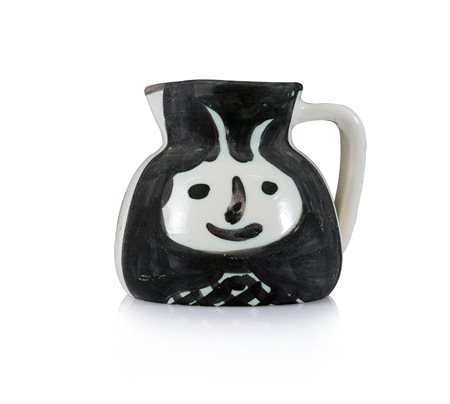 PICASSO PABLO Malaga 1881 - Mougins 1973Tétes, 1956brocca con decoro...