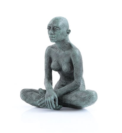 RABARAMA Roma 1969Germin-azione, 1998scultura in bronzo patinato cm 33x33x20,...