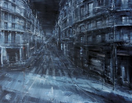 PAPETTI ALESSANDRO Milano 12/03/1958Parigi - notturno, 2005olio su tela cm...