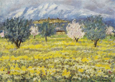 CASCELLA MICHELE Ortona (CH) 07/09/1892 - Milano 27/08/1989Paesaggioolio su...