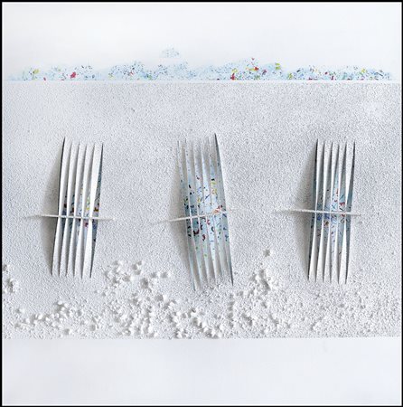 BIASI ALBERTO Padova 02/06/1937Nudo, 1996assemblaggio su tavola e tela cm...