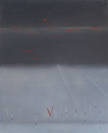 VAGO VALENTINO Barlassina (MI) 16/12/1931M.V.76, 1979olio su tela cm 73x60,...