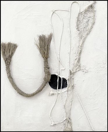 CINTOLI CLAUDIO 1935 - 1978Mezzaluna, 1958polimaterico su tela cm 60x50,...