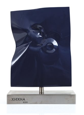 XHIXHA HELIDON Durazzo 1970Energia attraverso il blu, 2010scultura in ferro...