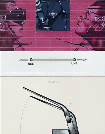 SARRI SERGIO Torino 07/04/1938Elementi costrettivi, 1975acrilici e...