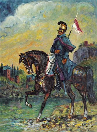 GONZAGA GIOVANFRANCESCO Milano 12/06/1921 - Milano 02/10/2007Lanciere in...