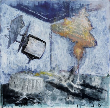 PUSOLE PIERLUIGI Torino 22/08/1963Senza titoloolio su tela cm 110x110x2,5;...