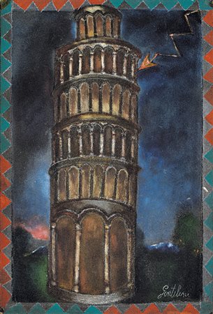 GENTILINI FRANCO Faenza (RA) 04/08/1909 - Roma 05/04/1981La Torre, 1974olio...