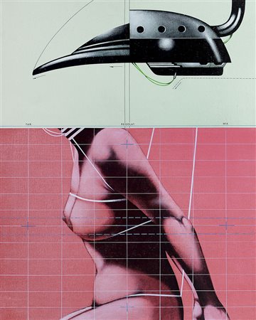 SARRI SERGIO Torino 07/04/1938Regolatore e schermo d'analisi, 1972acrilici su...