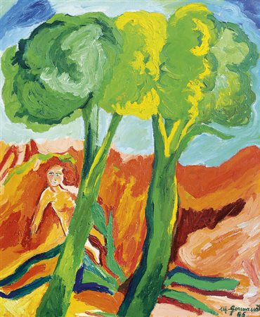 GERMANA MIMMO Catania 02/07/1944 - Busto Arsizio 1992Ninfa, 1986olio su tela...