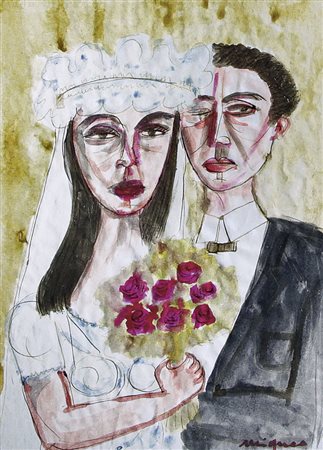 MIGNECO GIUSEPPE Messina 09/02/1908 - Milano 28/02/1997Gli sposi...