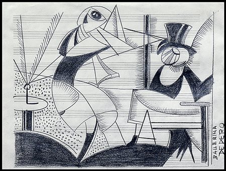 DEPERO FORTUNATO Fondo (TN) 30/03/1892 - Rovereto (TN) 29/09/1960Ballerina,...