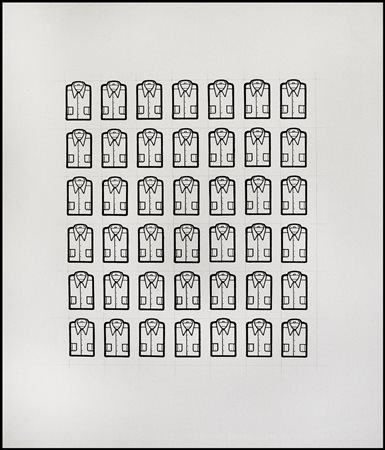 STEFANONI TINO Lecco (CO) 06/07/1937Le camicie 44, 1970tecnica mista su tela...