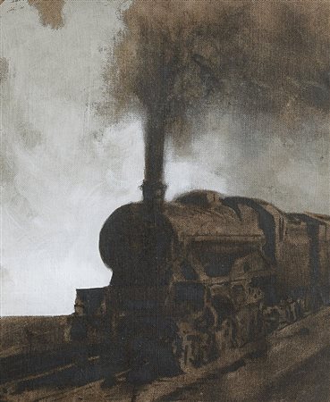 PIGNATELLI LUCA Milano 22/06/1962Treno, 1999olio su tela di copertura di...